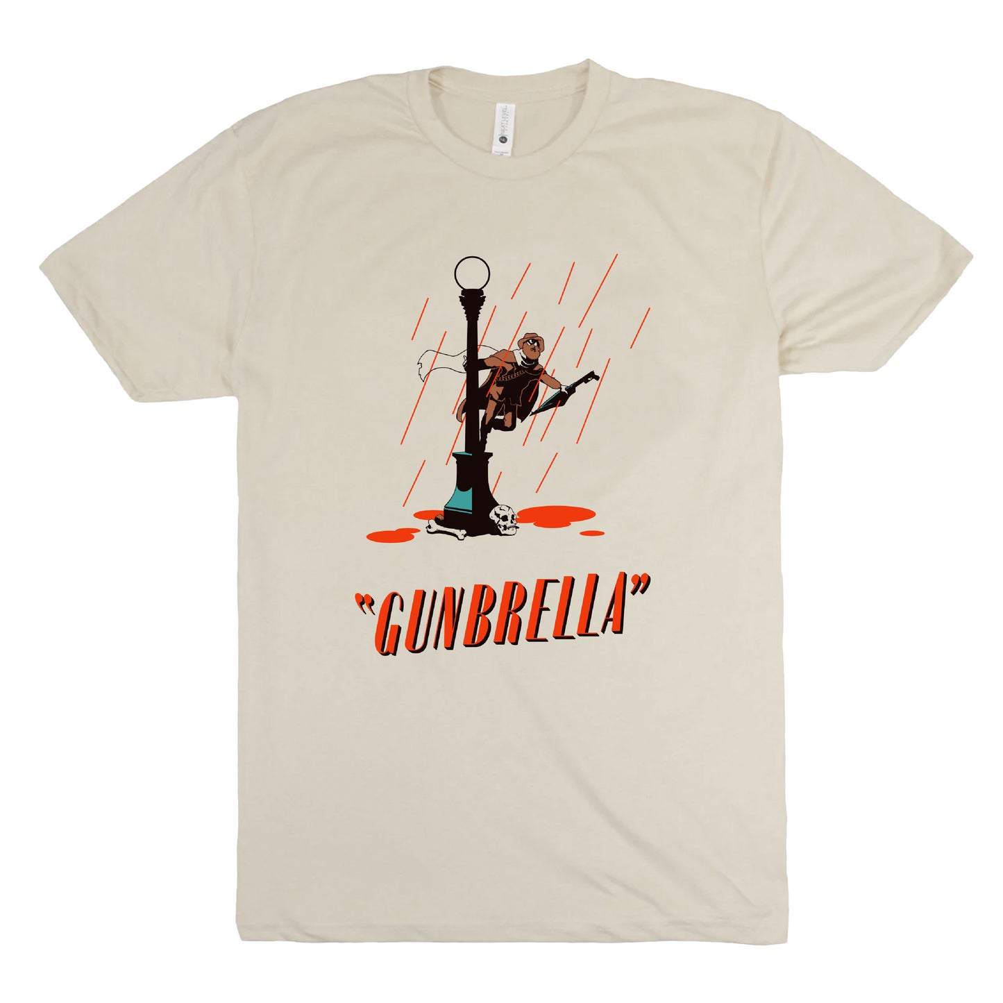 Gunbrella Singin' in the Blood Rain T-Shirt (Natural)