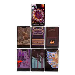 //merch.devolverdigital.co/cdn/shop/files/TCWS---tarot-card-set---VIEW-5_542fcf86-b1b7-43e5-956d-06b69b031bb6_1024x1024.jpg?v=1727275820 The Cosmic Wheel Sisterhood - DIY Tarot Card Set