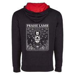//merch.devolverdigital.co/cdn/shop/products/CotL-Hoodie-2_1024x1024.jpg?v=1653409350 Cult of the Lamb Praise Lamb Hoodie (Black)
