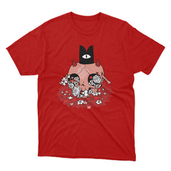 //merch.devolverdigital.co/cdn/shop/products/CotL-SkullShirt-1_1024x1024.jpg?v=1653407930 Cult of the Lamb Floral Skull T-Shirt (Red)