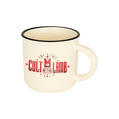 Cult of the Lamb Floofy Enamel Mug