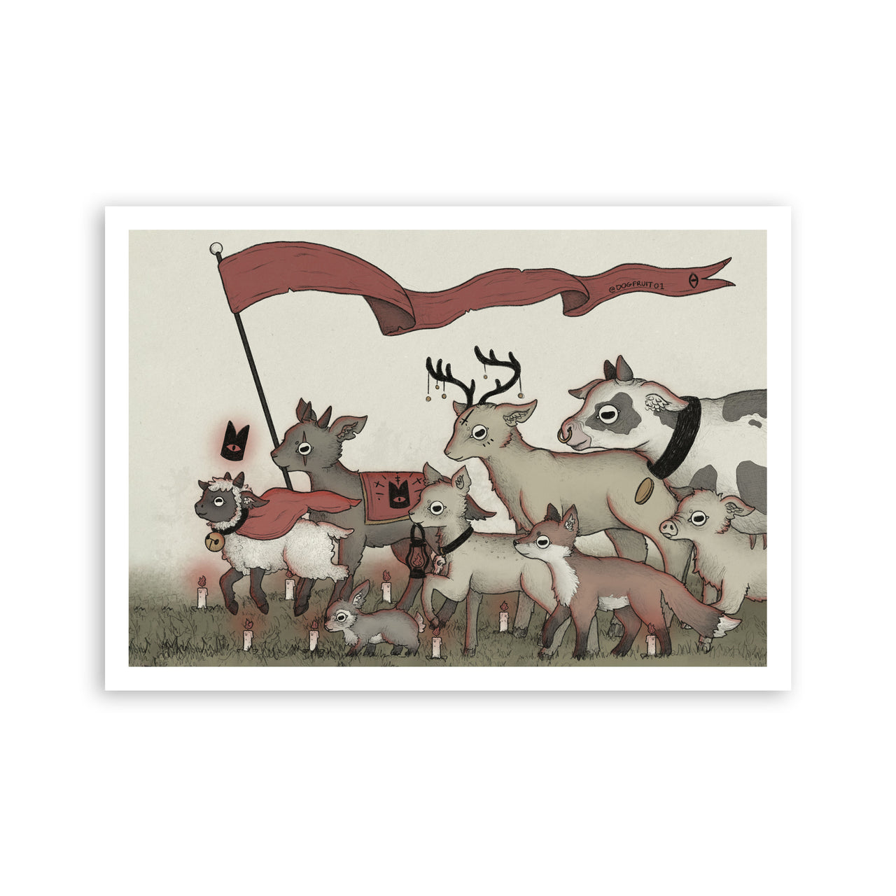 Cult of The Lamb Art Print - Following