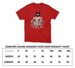 //merch.devolverdigital.co/cdn/shop/products/Skull_Shirt_Size_Chart_1024x1024.jpg?v=1654506873 Cult of the Lamb Floral Skull T-Shirt (Red)