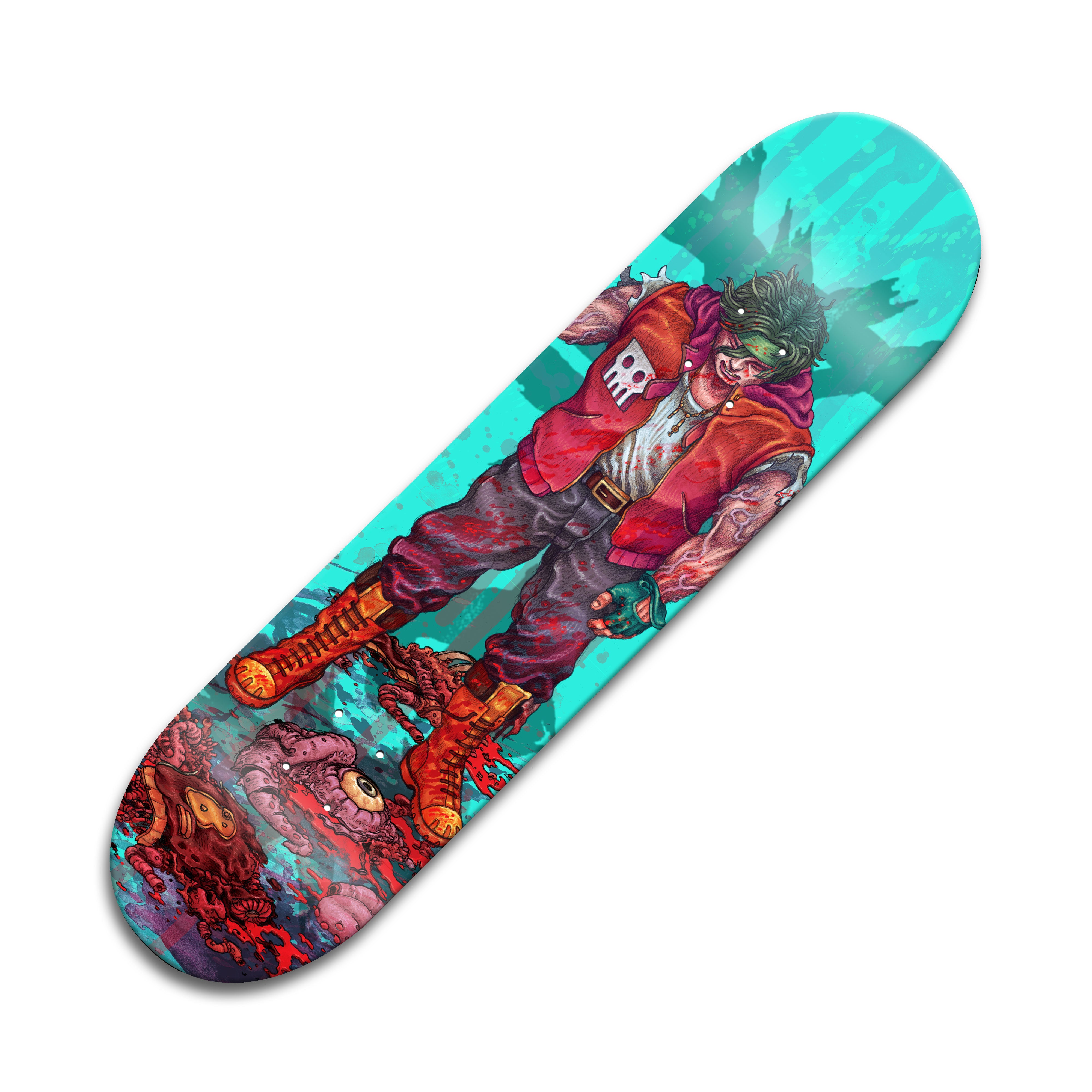 Hotline Miami - Biker Skateboard Deck – Devolver Digital