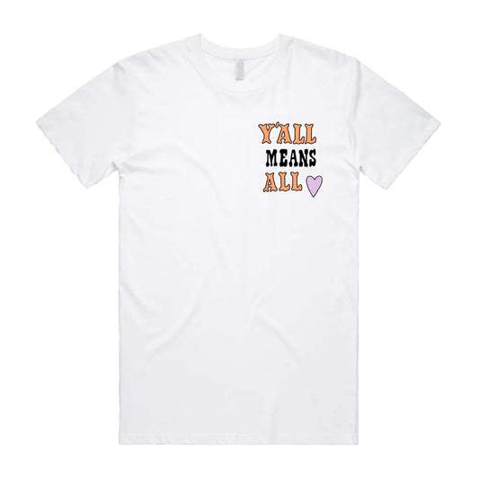 Devolver Y'all Means All T-shirt (White)