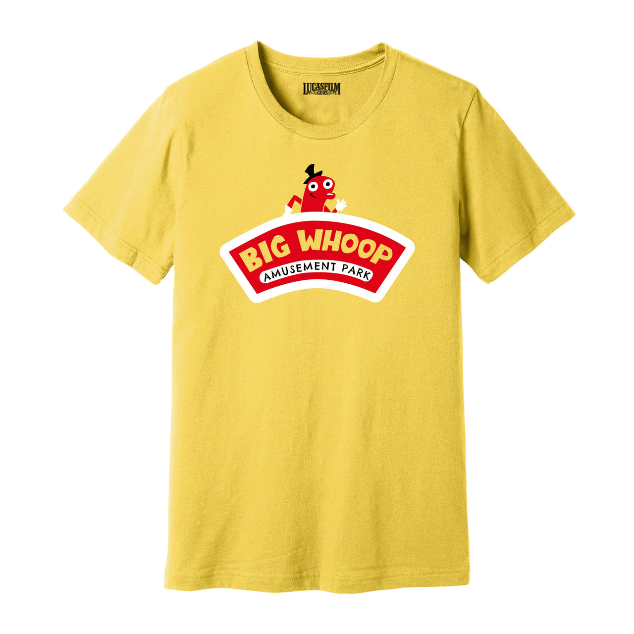 Return to Monkey Island - Big Whoop Amusement Park T-shirt (Yellow)