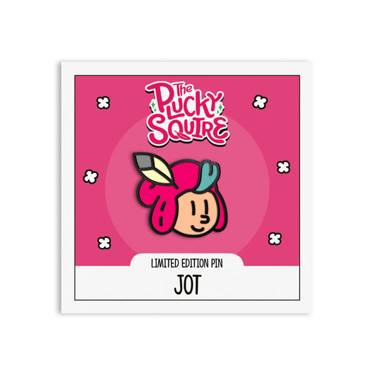 The Plucky Squire Jot Enamel Pin