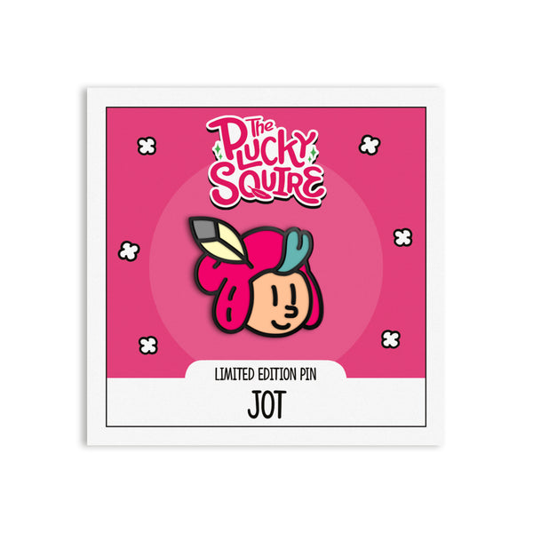 The Plucky Squire Jot Enamel Pin