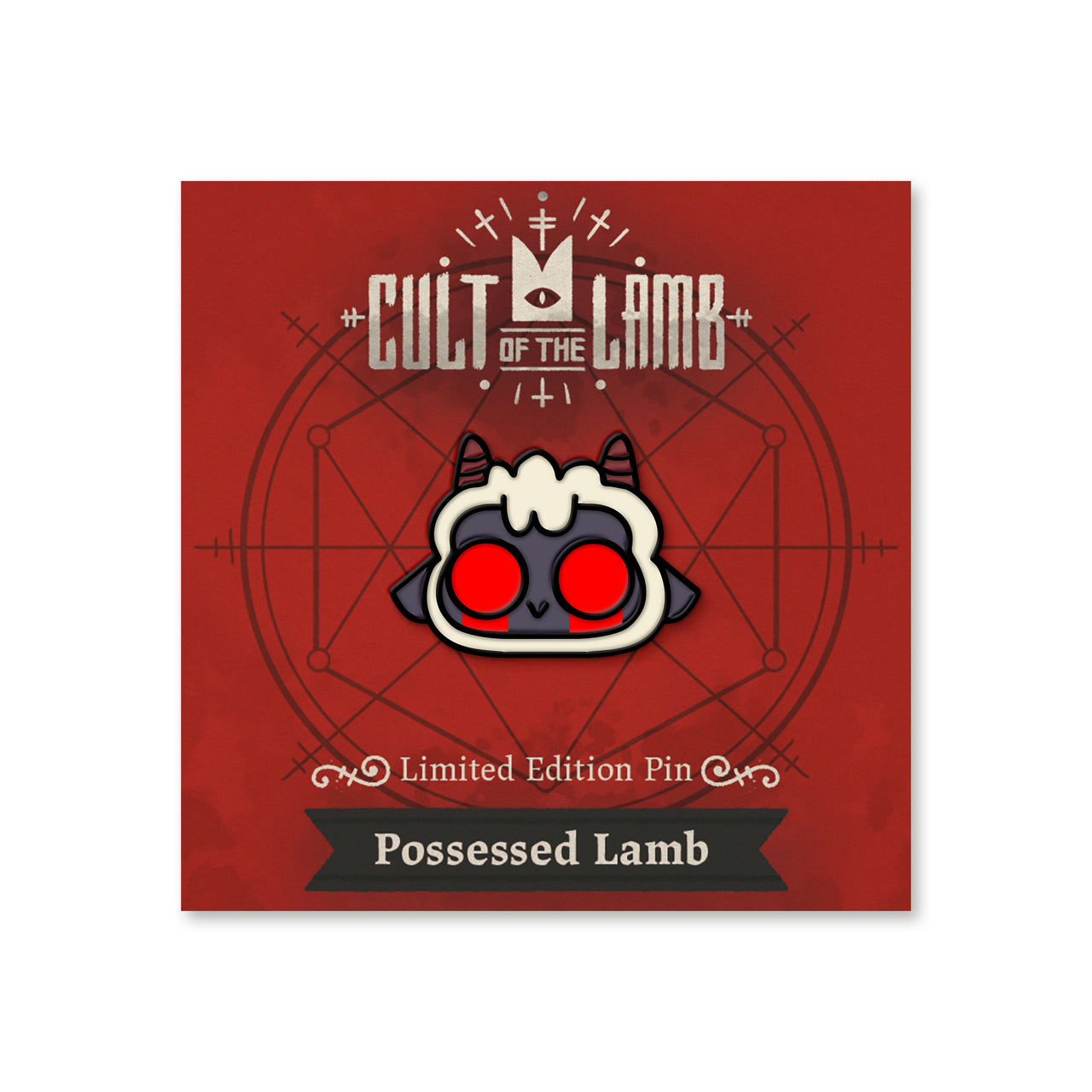 Cult of the Lamb Possessed Lamb Enamel Pin